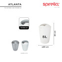 Papelera basculante PS SYDNEY 5L Blanco Spirella