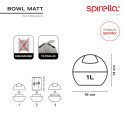 Spirella Schwingdeckeleimer PS BOWL MATT 1L Rosa