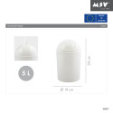 Pattumiera a dondolo PS 5L Bianco MSV