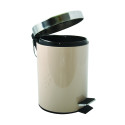 Pedal bin Stainless Steel 3L Beige MSV