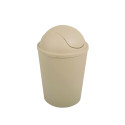 Poubelle à  bascule AKO 5,5L Beige MSV