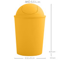 Schwingdeckeleimer AKO 5,5L Safran MSV