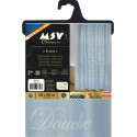 Tenda da doccia in poliestere GRASSE 180x200cm QUALITÀ PREMIUM Blu - Anelli inclusi MSV