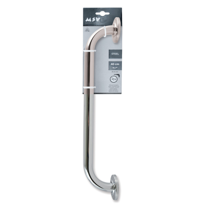 Richt- oder Stützstange Stahl 40cm Chrom MSV