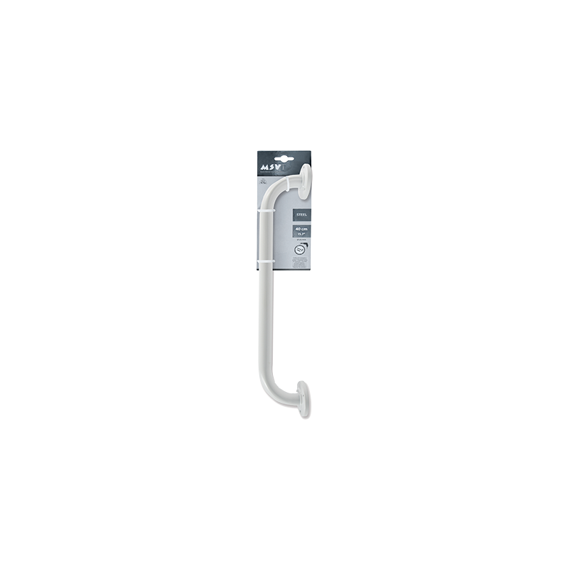 Barre de redressement ou d'appui Acier 40cm Blanc MSV