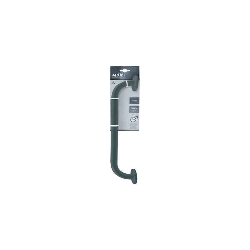 Barra de apoyo o soporte Acero 30cm Gris MSV
