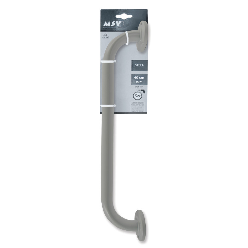 Barre de redressement ou d'appui Acier 40cm Taupe MSV