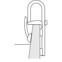 Maniglia ingresso per vasca Spirella in acciaio inox cromato