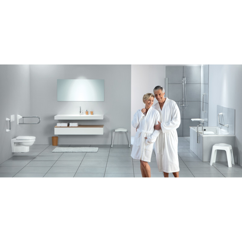 Chaise pliante rabattable de bain Chrome Spirella
