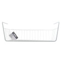 Panier de rangement suspendu à  étagère 38,5x25,5x14cm en Acier Blanc mat MSV