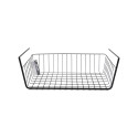 Panier de rangement suspendu à  étagère 38,5x25,5x14cm en Acier Noir mat MSV