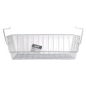Panier de rangement suspendu à  étagère 40x27x14cm en Acier Chromé MSV