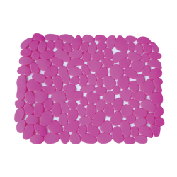 Fond d'évier de cuisine en PVC GALET 40x31cm Rose MSV
