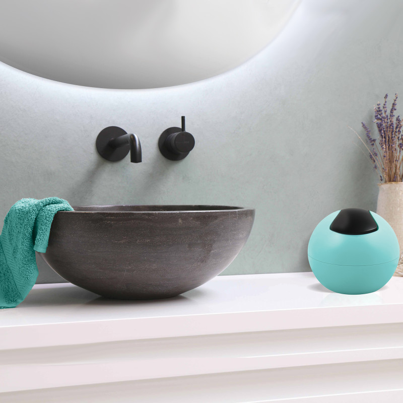 Poubelle 1L Bowl-matt Aqua Spirella