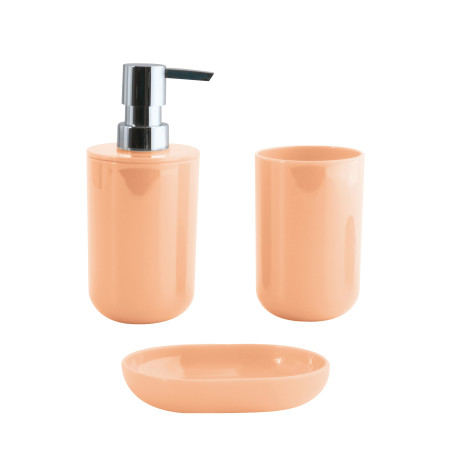 Set de 3 accesorios de baño INAGUA Melocoton MSV