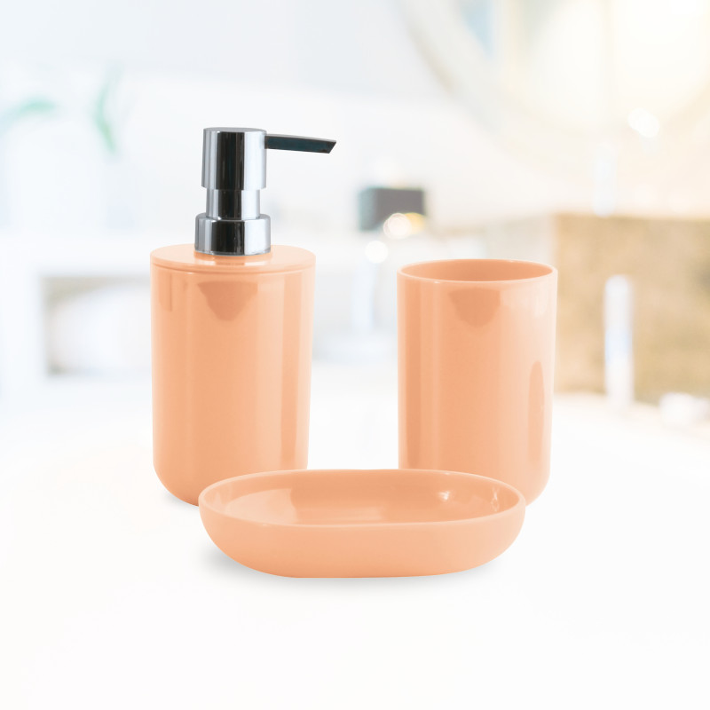 Set de 3 accesorios de baño INAGUA Melocoton MSV