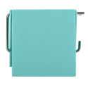 PS Wall Mounted Toilet Roll Holder Aqua & Chrome Steel MSV