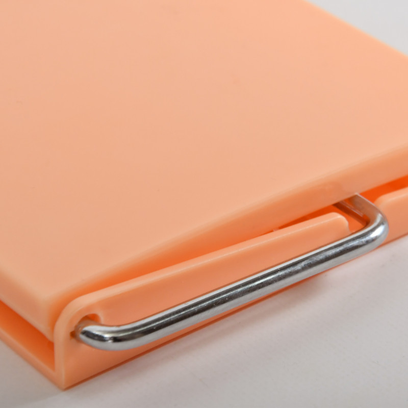 PS Wall Mounted Toilet Roll Holder & Peach Chrome Steel MSV