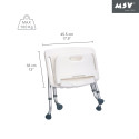 Siège de douche ajustable pliable MSV
