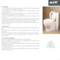 Rehausseur WC 15cm pour personne à  mobilité réduite - Max 100kg MSV