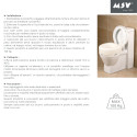 Rehausseur WC 15cm pour personne à  mobilité réduite - Max 100kg MSV