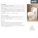 Rehausseur WC 15cm pour personne à  mobilité réduite - Max 100kg MSV
