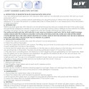 Suction tumbler support handle with safety indicator - Max 60kg MSV