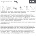 Estante de ducha con ventosas Alu MSV