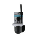 Brosse Wc avec support mural Acier Mega ventouse Noir MSV