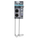 Wall-mounted towel rack with suction cups in Black Steel MSV