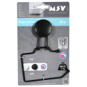 Porte Rouleau papier Wc ou serviettes à  ventouse Acier Noir mat MSV