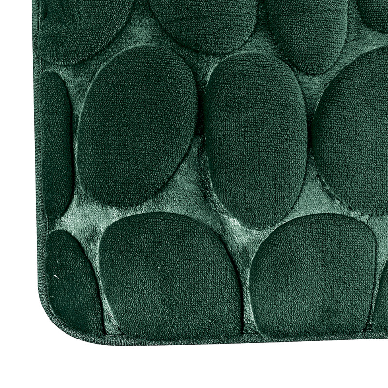 Tapis de bain Microfibre PEBBLE 50x80cm Vert MSV