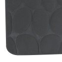 MSV Badematte PEBBLE Mikrofaser 50x80cm Dunkelgrau