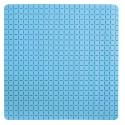 Alfombra de ducha antideslizante caucho reciclable QUADRO 54x54cm Azul MSV