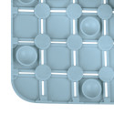 Alfombra de ducha antideslizante caucho reciclable QUADRO 54x54cm Azul MSV