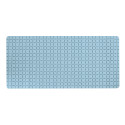 Tappetino vasca antiscivolo Gomma QUADRO 36x76cm Azzurro Cielo MSV