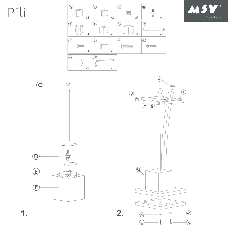 Portarollos escobillero  Pili Gris Cromado Combinado MSV