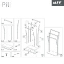 Porte Serviettes Acier PILI Chrome MSV