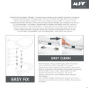 MSV WC-Sitz Thermo-Hart- EASY CLEAN Weiß - Edelstahlscharniere