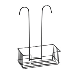 ETAGERE DE DOUCHE A SUSPENDRE NOIR MAT SERGIO 1NV MSV