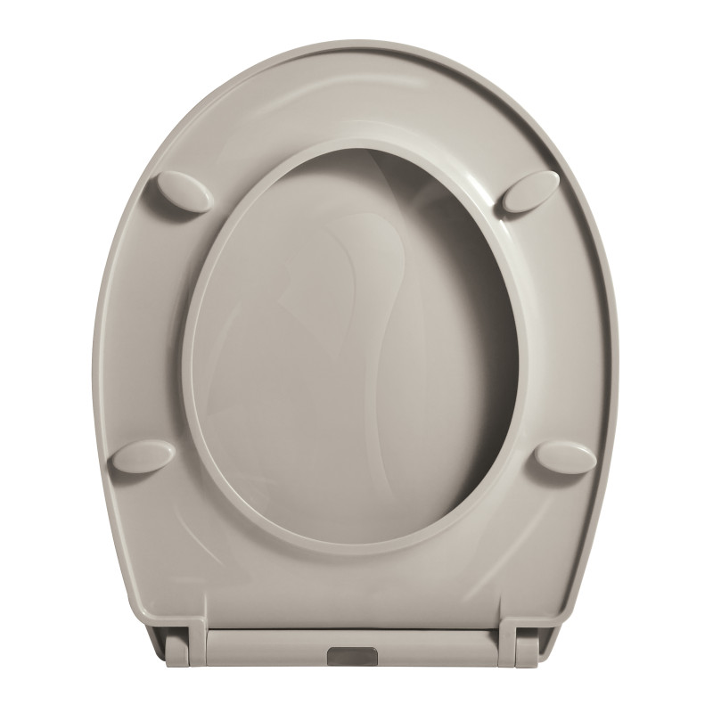 WC-DECKEL BROOKE PP 100% RECYCLED TAUPE GLÄNZEND SPIRELLA