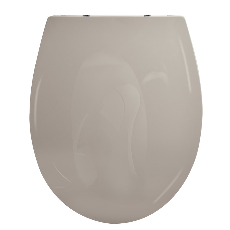 WC-DECKEL BROOKE PP 100% RECYCLED TAUPE GLÄNZEND SPIRELLA