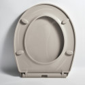 ABATTANT WC BROOKE  PP 100% RECYCLE TAUPE BRILLANT SPIRELLA