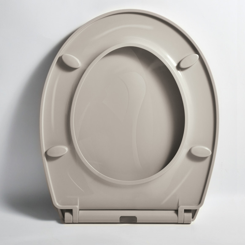 WC-DECKEL BROOKE PP 100% RECYCLED TAUPE GLÄNZEND SPIRELLA