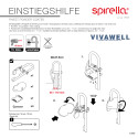 Einstiegsgriff für die Badewanne aus weißem Edelstahl Spirella