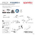Barre de redressement ou d'appui PROF Acier Inox 60cm Chrome Spirella