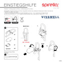 Einstiegsgriff für die Badewanne aus verchromtem Edelstahl Spirella