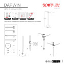 Porte serviettes double Acier DARWIN Chromé Spirella