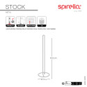 Porte rouleau Papier WC sur Pied STOCK Acier Chromé Spirella