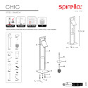Wc Combinato Bambù e Acciaio CHIC  Nero Opaco Spirella